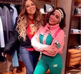 Anitta se encontra sem querer com Mariah Carey e realiza sonho antigo: 'o melhor presente de Natal'