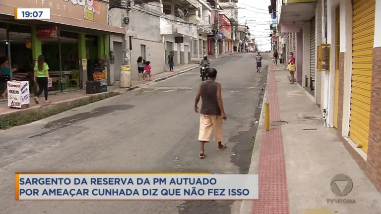 Sargento da reserva da PM autuado por ameaçar cunhada diz que não fez isso