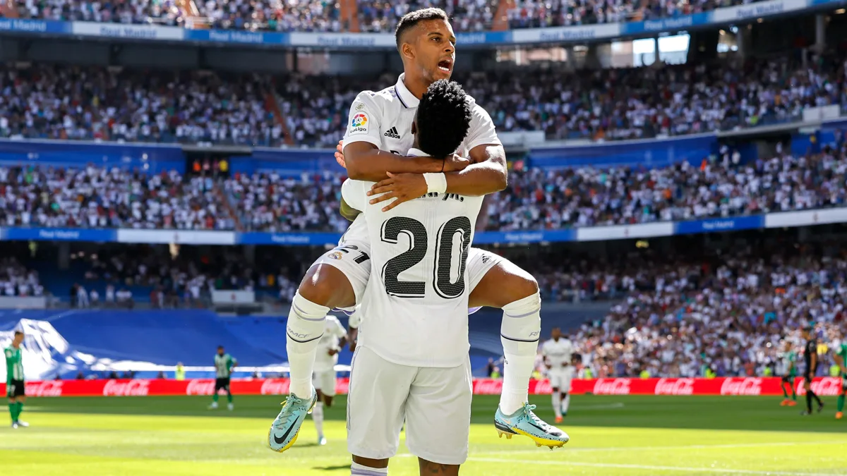 Vinícius Júnior e Rodrygo garantem vitória do Real Madrid no Campeonato Espanhol