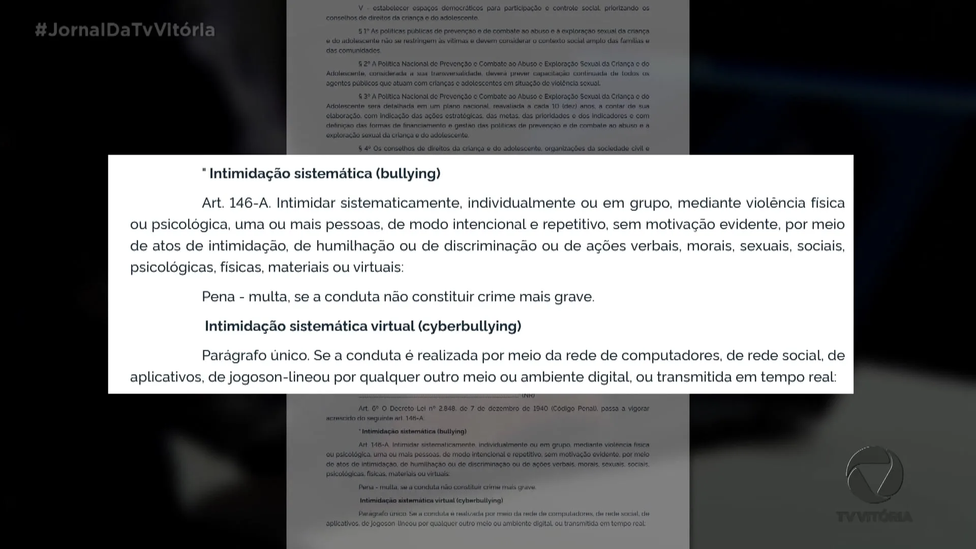 NOVA LEI TORNA O BULLYING UM CRIME.