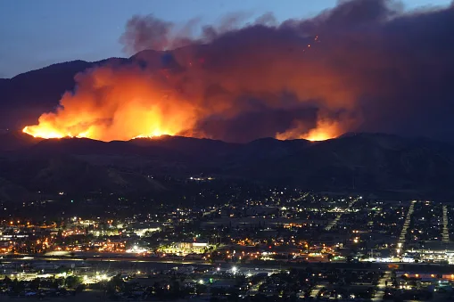 Apple Fire as seen from 243