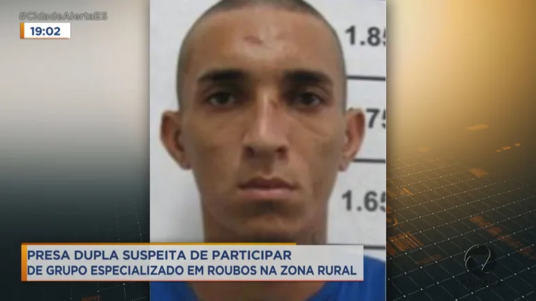 Dupla suspeita de roubos em zona rural é presa