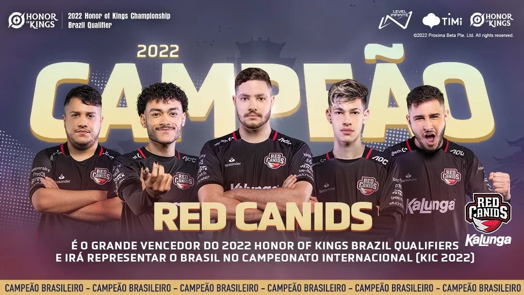 RED Canids vence o primeiro campeonato de Honor of Kings no Brasil