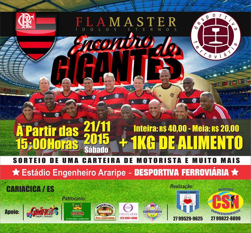 Agenda Esportiva: Amigos Grenás x Fla Master (Jogo Festivo)