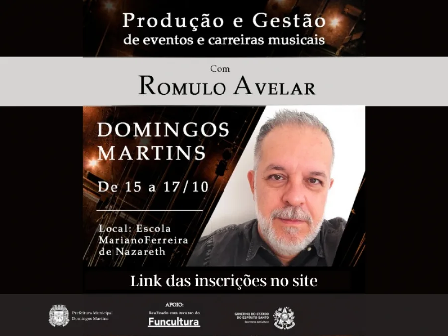 Domingos Martins abre inscrições de oficina para músicos e produtores musicais