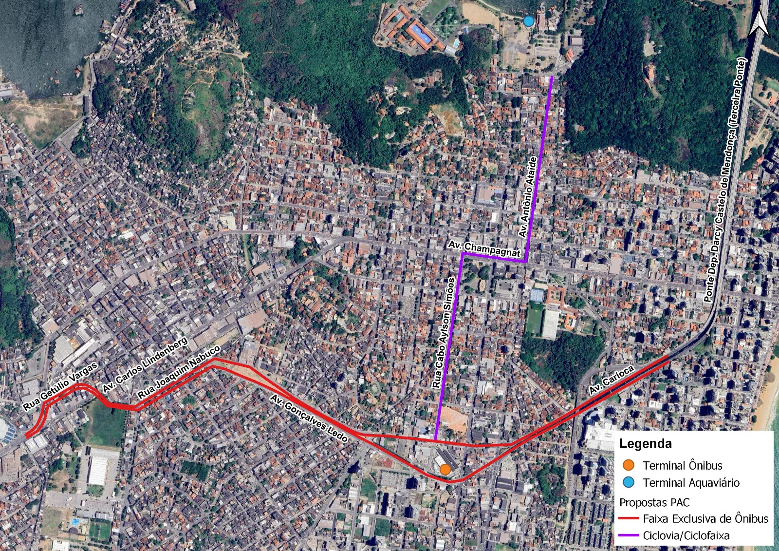 PAC vai financiar corredor para ônibus, fechamento de valão e ciclovia em Vila Velha