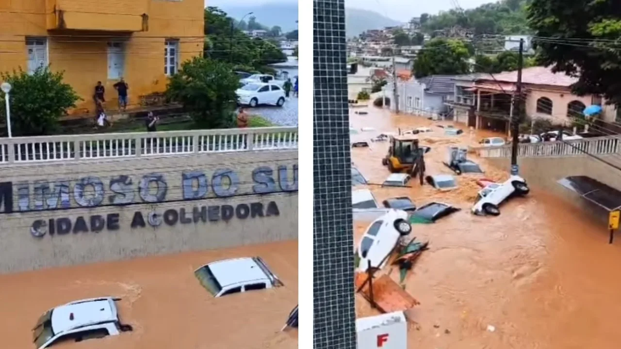 Chuva deixa mais de 1,2 mil pessoas fora de casa em 4 cidades do ES