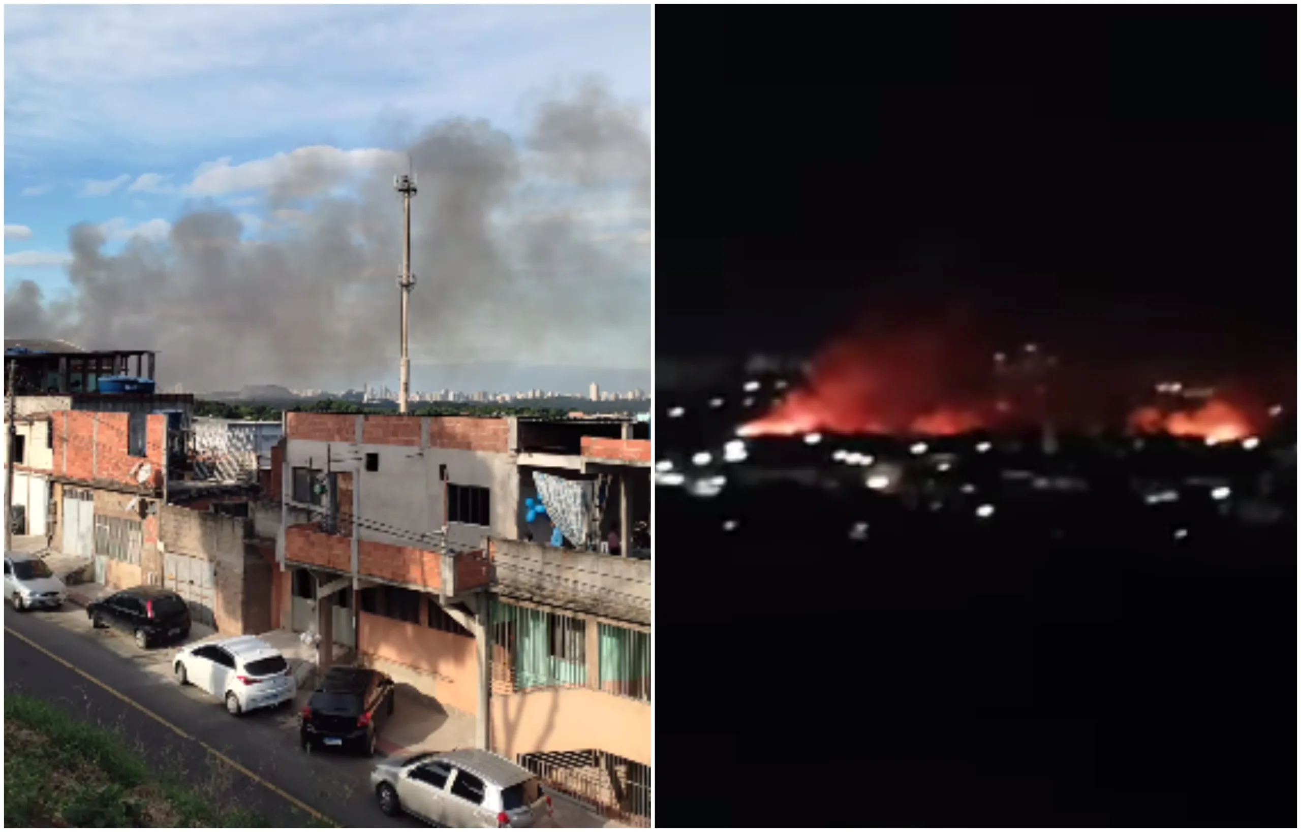 VÍDEO | Incêndio atinge área de vegetação em Vila Velha