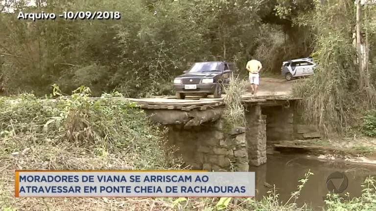 Ponte já existe há 30 anos deixando população em risco