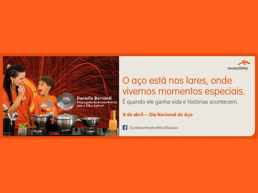 P6 Comunicação cria campanha para o Dia do Aço da ArcelorMittal Tubarão