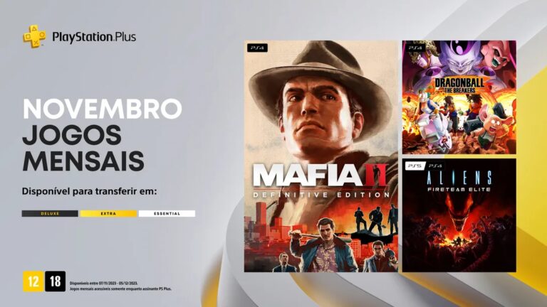 Confira os jogos mensais de novembro para membros PlayStation Plus