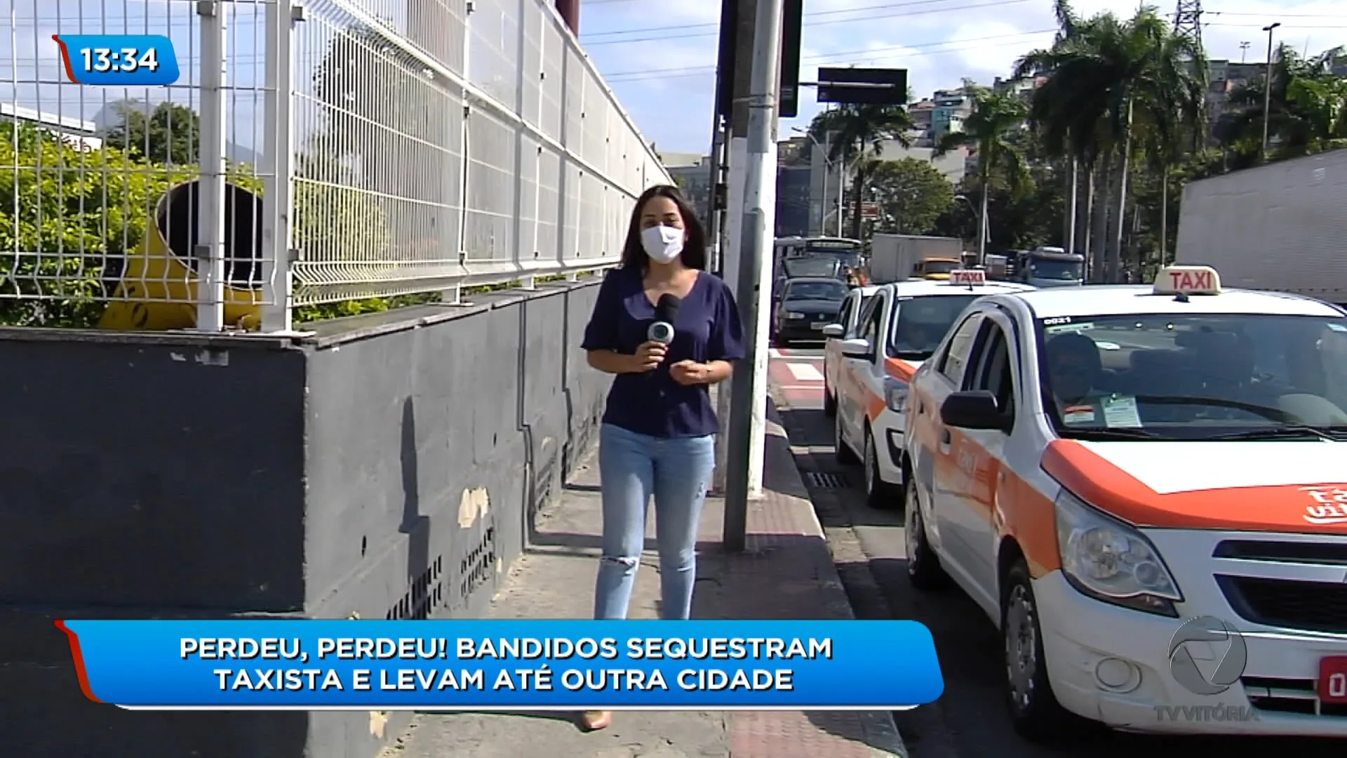 Criminosos sequestram taxista em Vitória