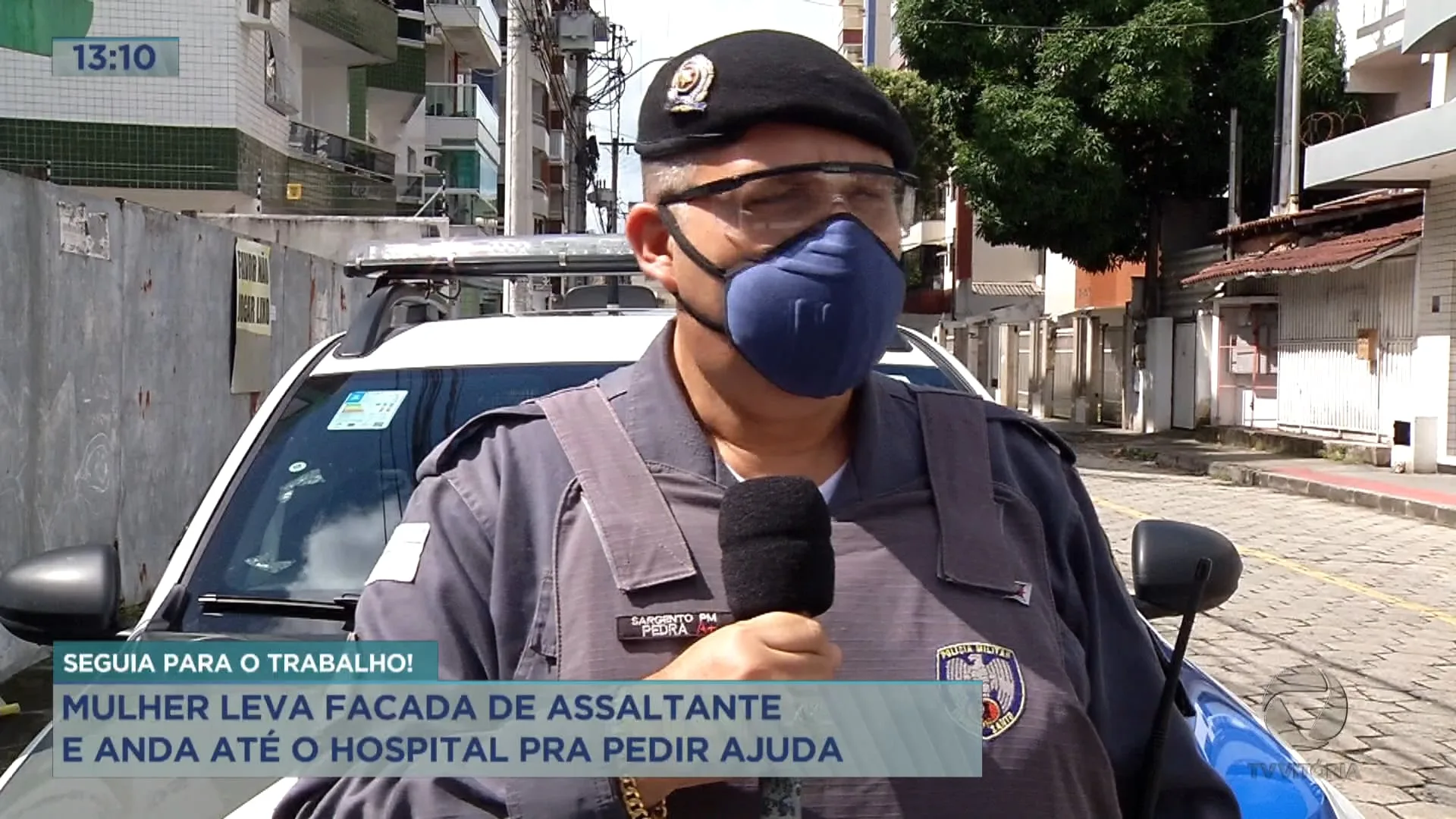 Na manhã de hoje uma assistente de farmácia levou uma facada durante um assalto.