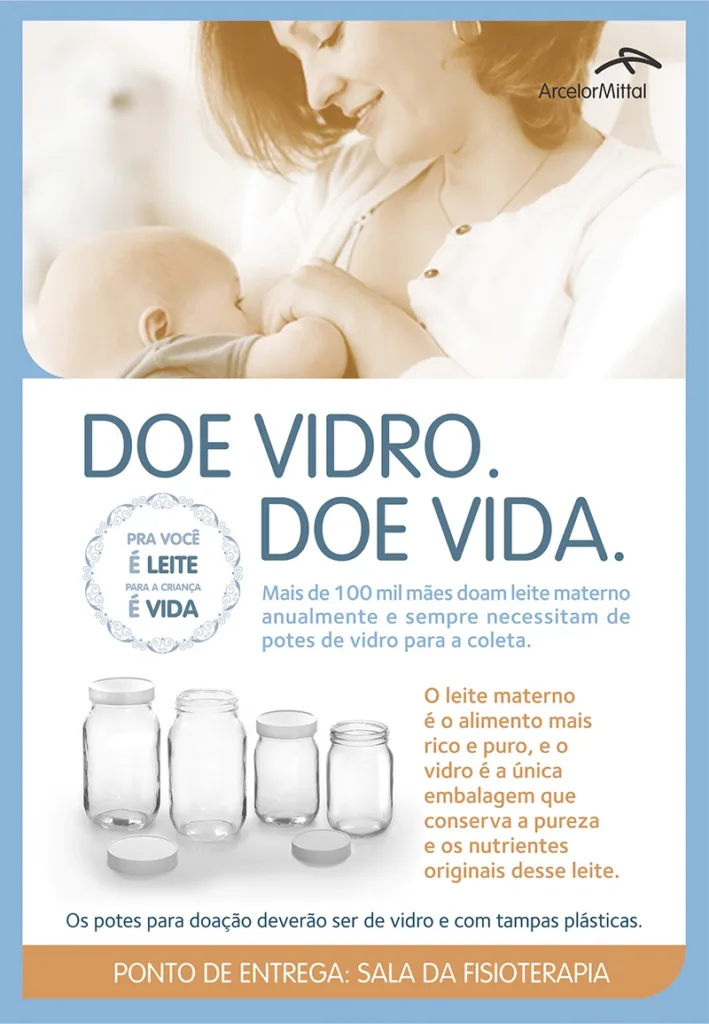 Doe Vidro. Doe Vida.