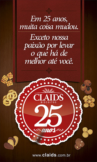 Banner 90x150cm Claids 25 anos - mar 2015