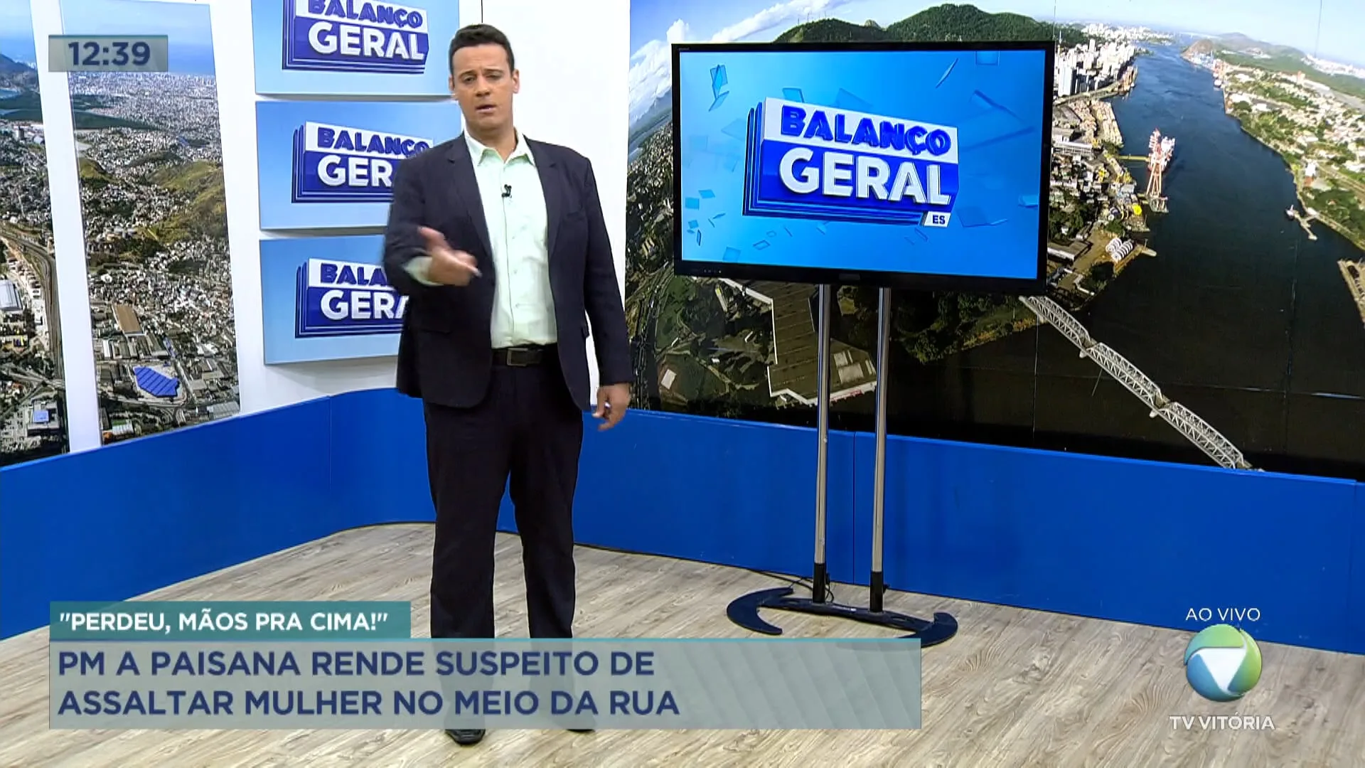 Homem assalta mulher, é atropelado e acaba baleado por PM