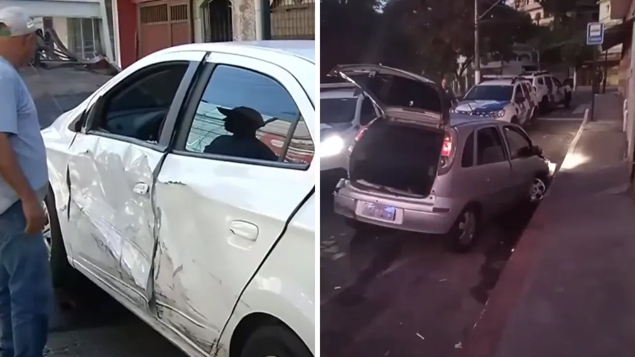 Suspeitos roubam e batem carro durante perseguição policial em Vila Velha