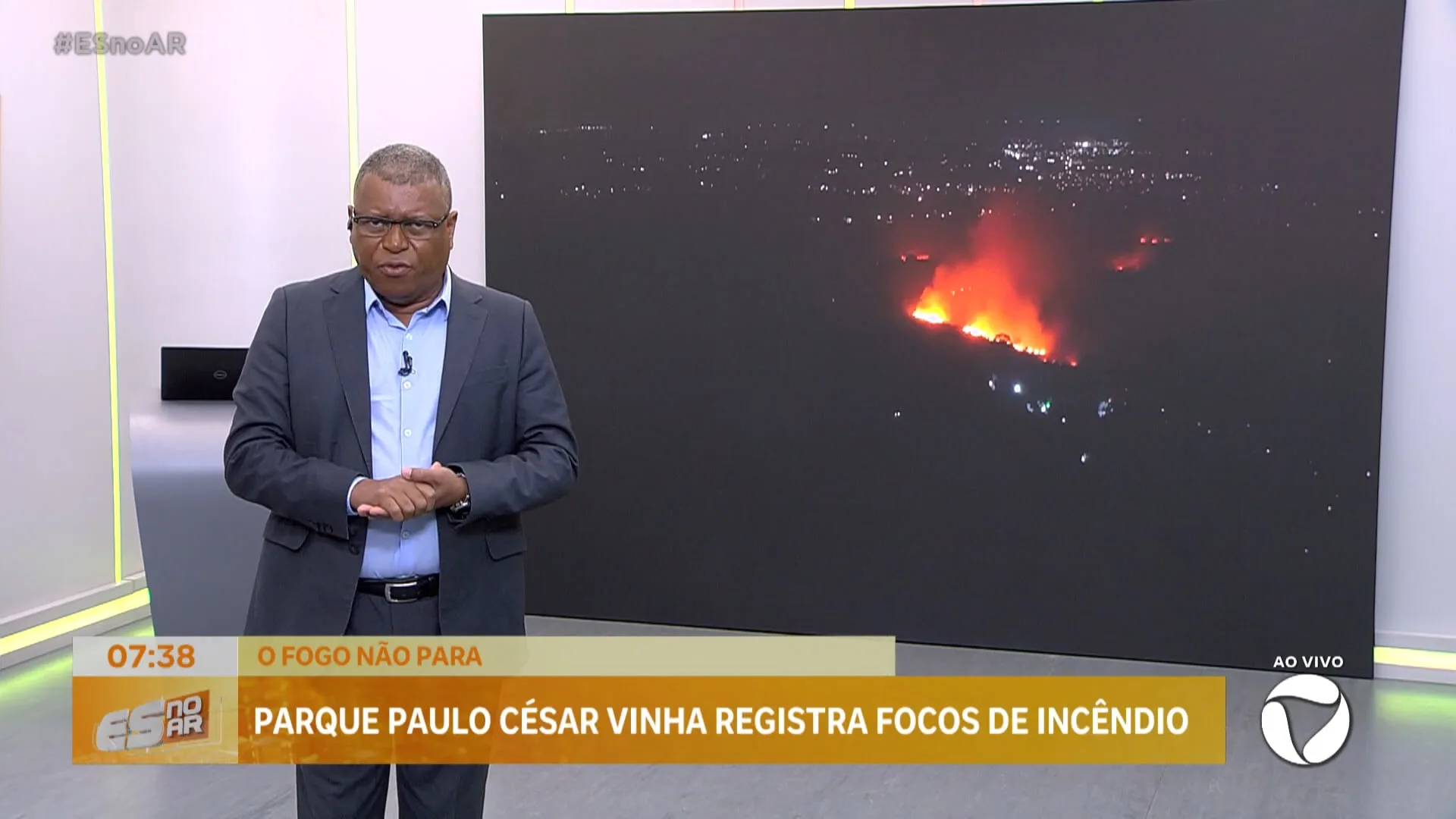 Incêndio atinge área de proteção ambiental