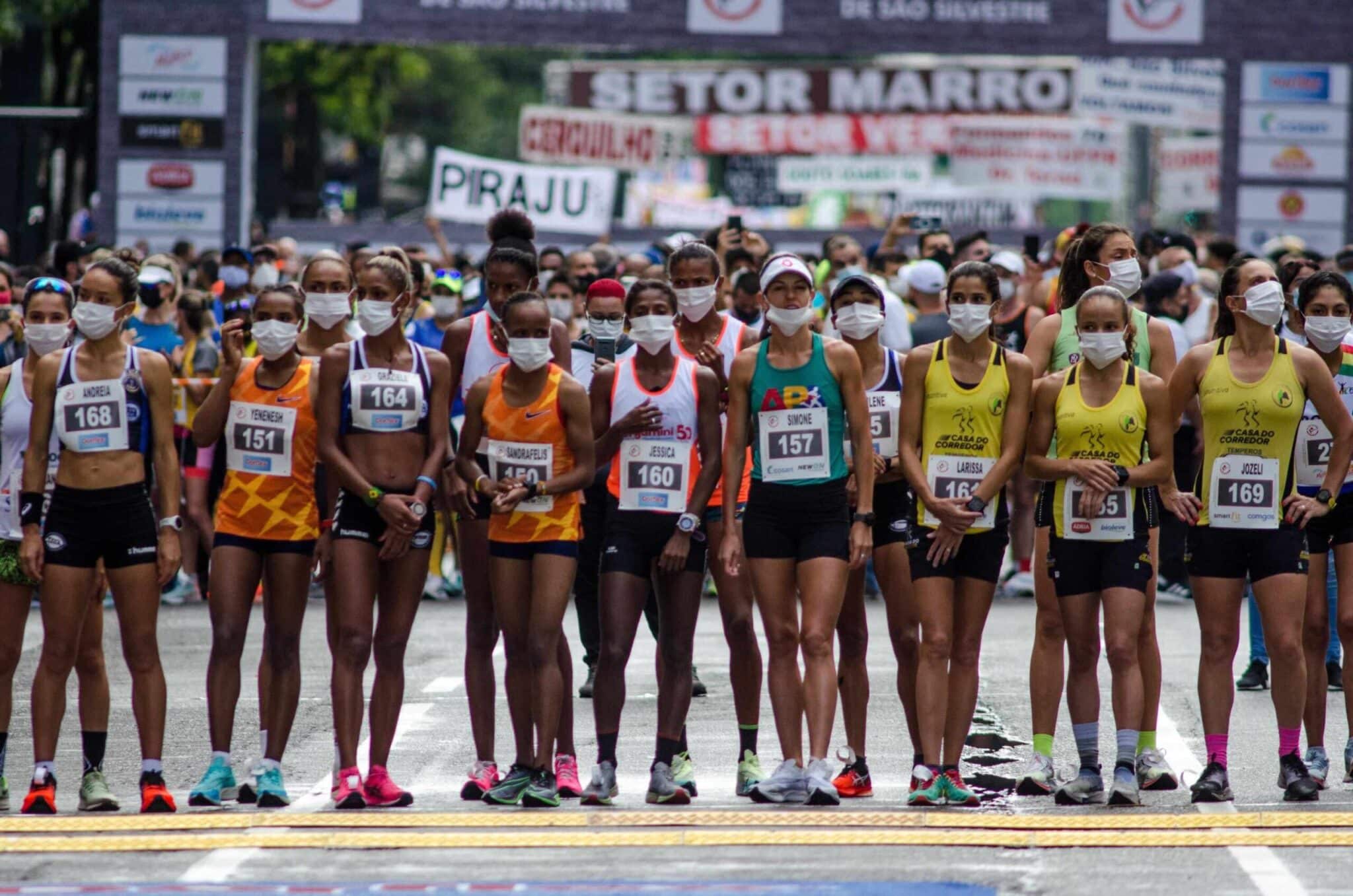 SAO PAULO (SP), 31.12.2021 - Atletismo / Sao Silvestre - Largada da elite feminina para a 96a Corrida de Sao Silvestre, realizada pelas ruas de Sao Paulo, nesta sexta-feira (31). (Foto: Gero Rodrigues/Ofotografico/Gazeta Press) 

Ofotografico/Ofotografico