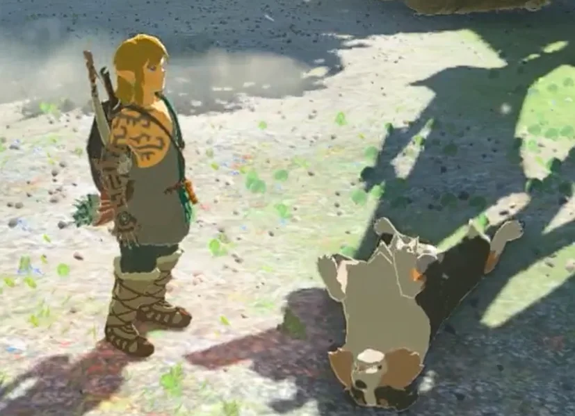 O choro no novo Zelda é não poder fazer carinho no cachorrinho