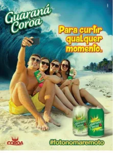 cartaz do guaraná coroa
