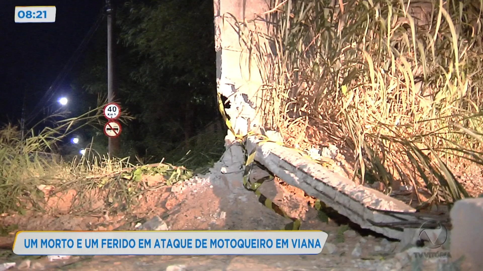 Um morto e um ferido em ataque de motoqueiro em Viana