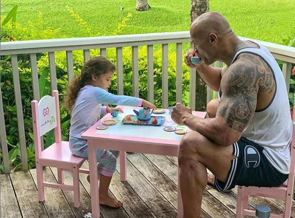 Dwayne Johnson, o The Rock, compartilha momento fofo em família