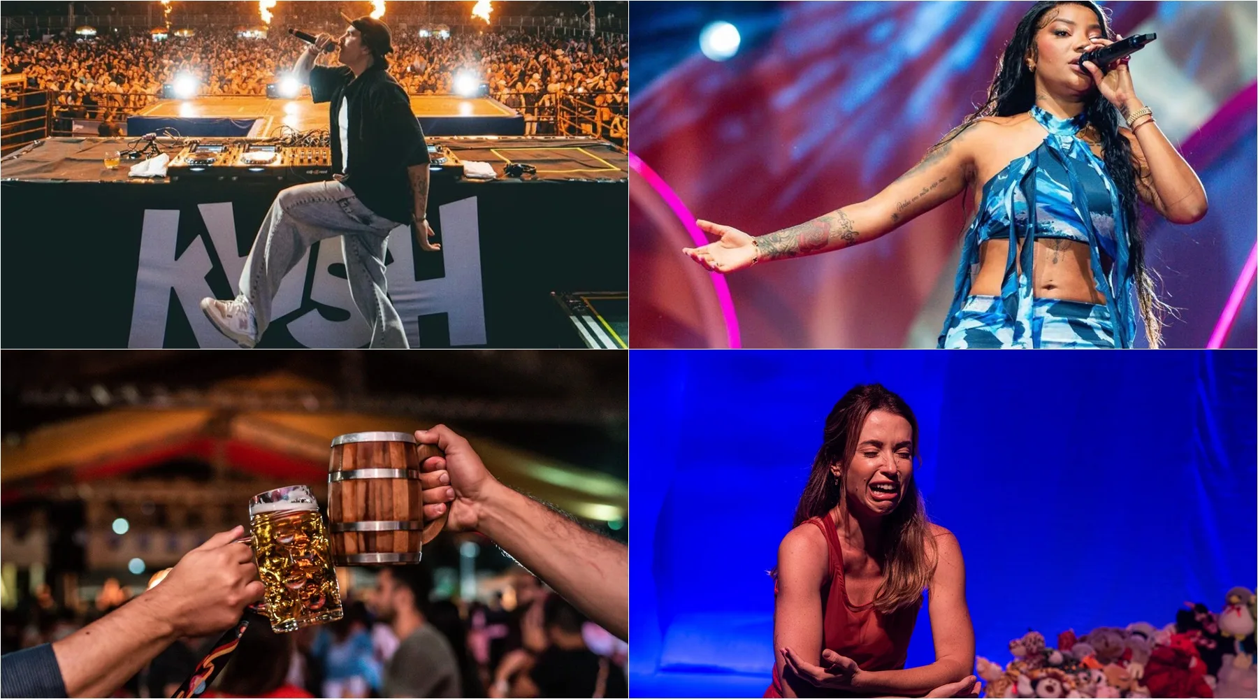 Kvsh, Numanice, Oktoberfest e teatro para curtir no fim de semana