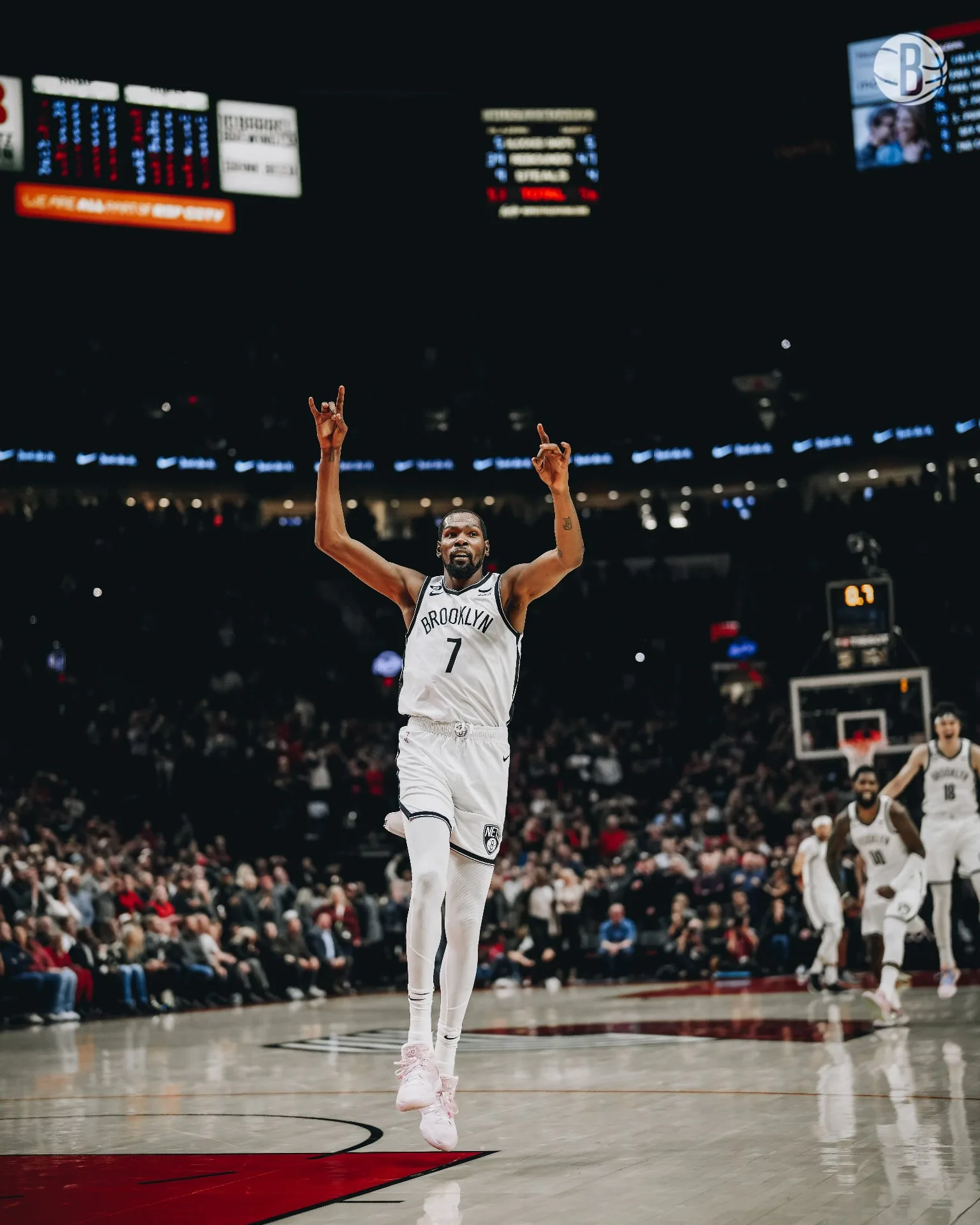 Kevin Durant faz 35 pontos na vitória do Brooklyn sobre o Portland na NBA