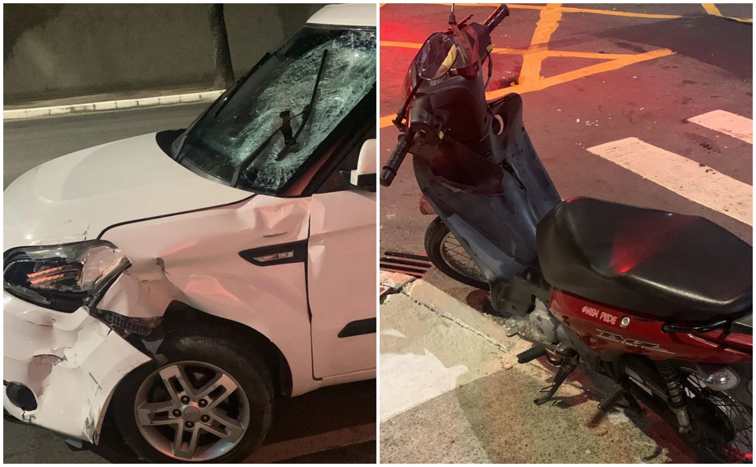 Motociclista morre em acidente com carro em cruzamento de Vitória