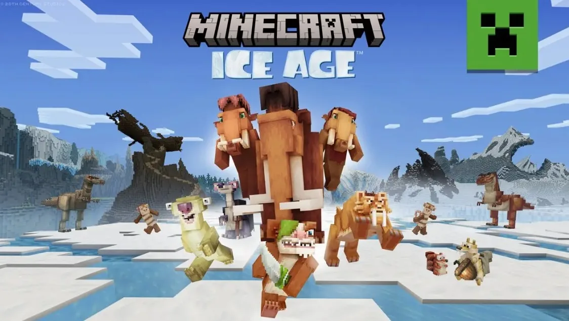 Minecraft recebe crossover com animação Era do Gelo