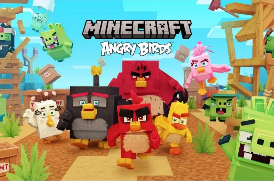 Minecraft ganha DLC de Angry Birds