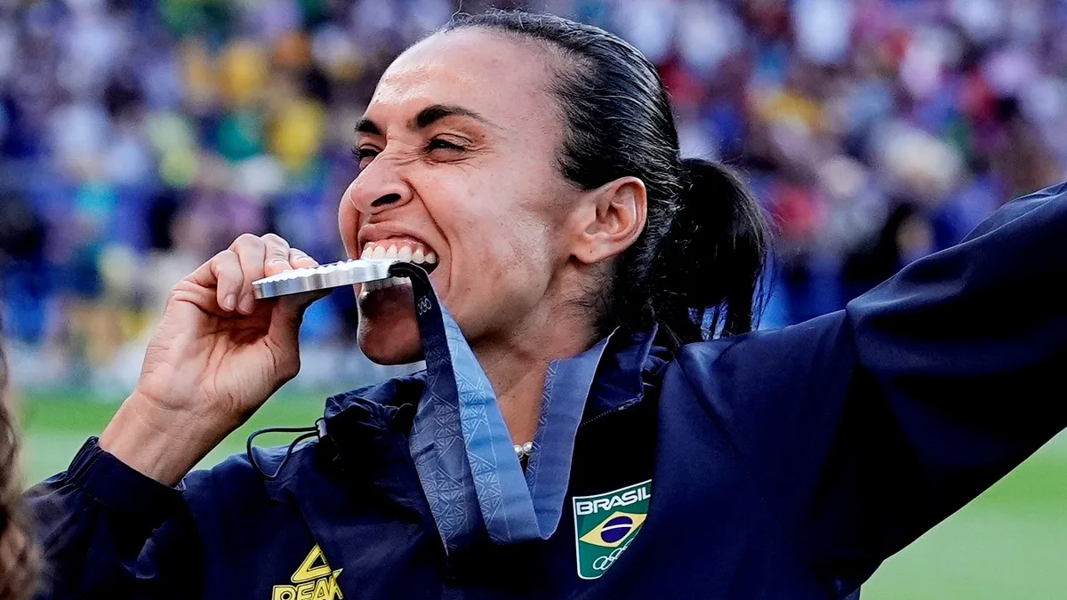 2024.08.10 – Jogos Olímpicos Paris 2024 – Futebol Feminino – Brasil conquista a medalha de prata na final olímpica. Foto: Alexandre Loureiro/COB.