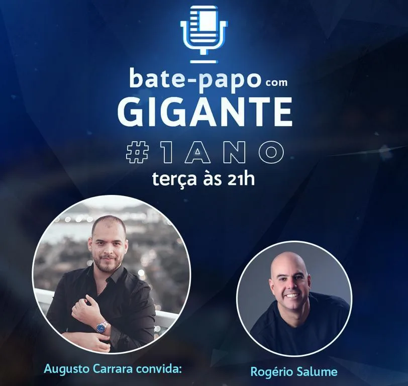 'Papo com Gigante' completa um ano com live especial; acompanhe o bate-papo nesta noite