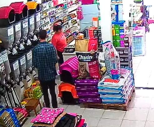 VÍDEO | Ladrão se passa por cliente e assalta pet shop na Serra