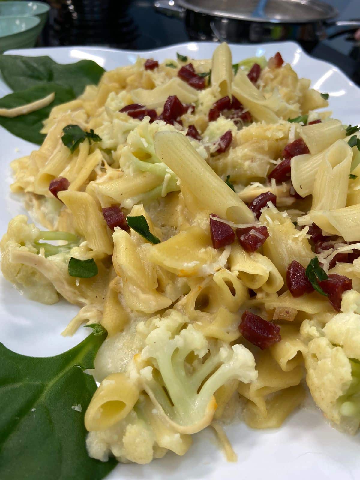 Receita fácil: Macarrão ao molho branco com couve-flor