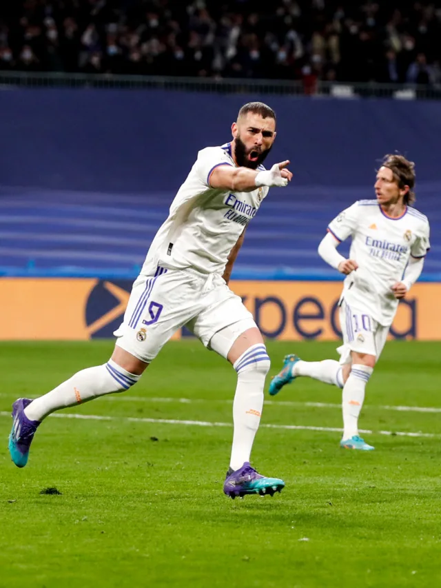 Com hat-trick e recorde de Benzema, Real vira e elimina PSG na Liga dos Campeões