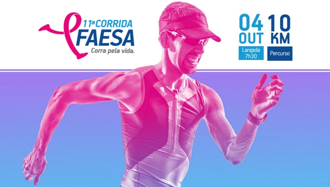 Sorteio de kit da Corrida FAESA! Inscrições terminam na 6ª feira