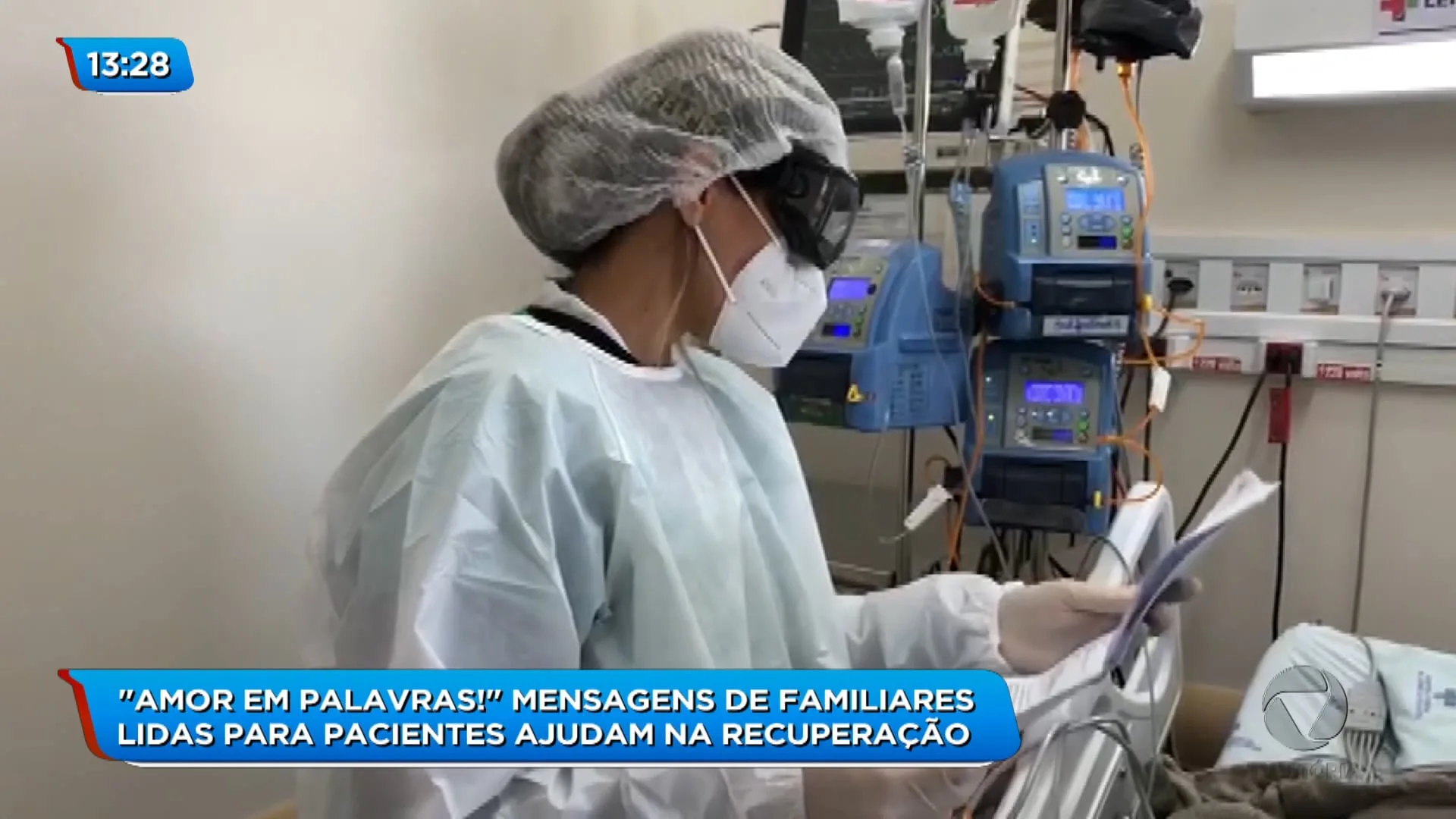 Mensagens de familiares ajudam pacientes internados