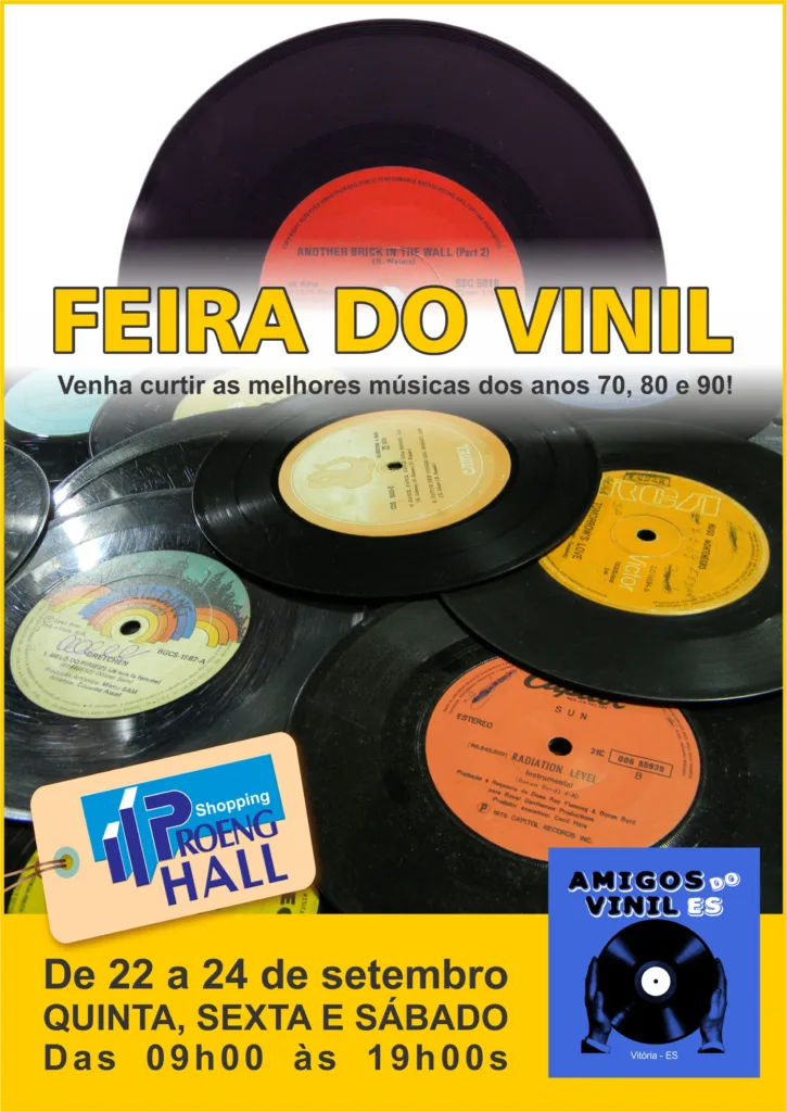 Feira do Vinil - Cartaz A3