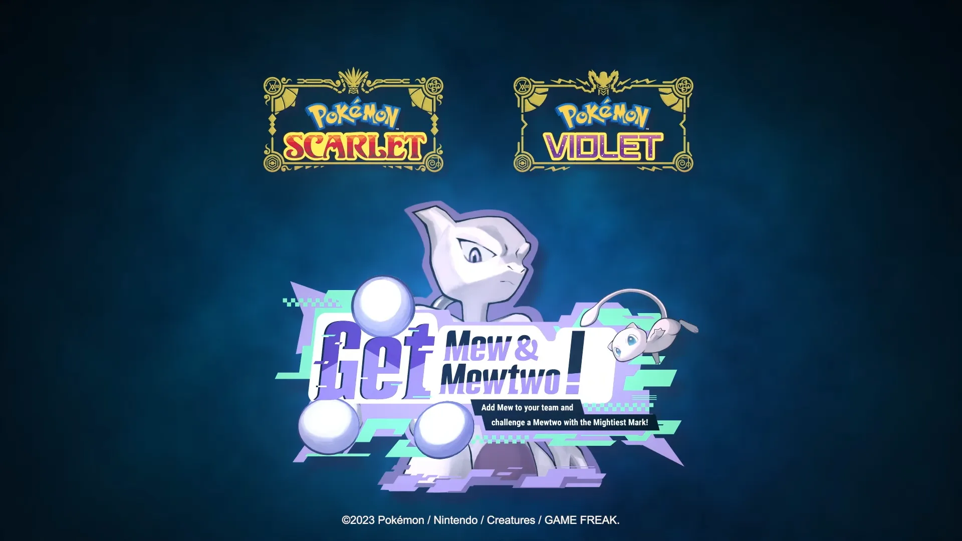 Mew e Mewtwo estão chegando a Pokémon Scarlet & Violet