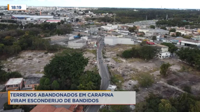 Bandidos usam terrenos baldios como esconderijo na Serra