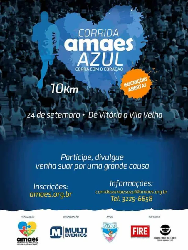 Inscrições abertas para a 1ª Corrida Amaes Azul