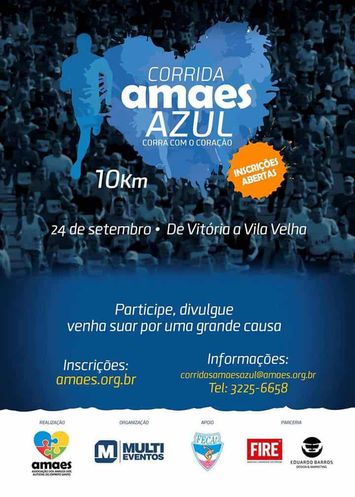 Inscrições abertas para a 1ª Corrida Amaes Azul