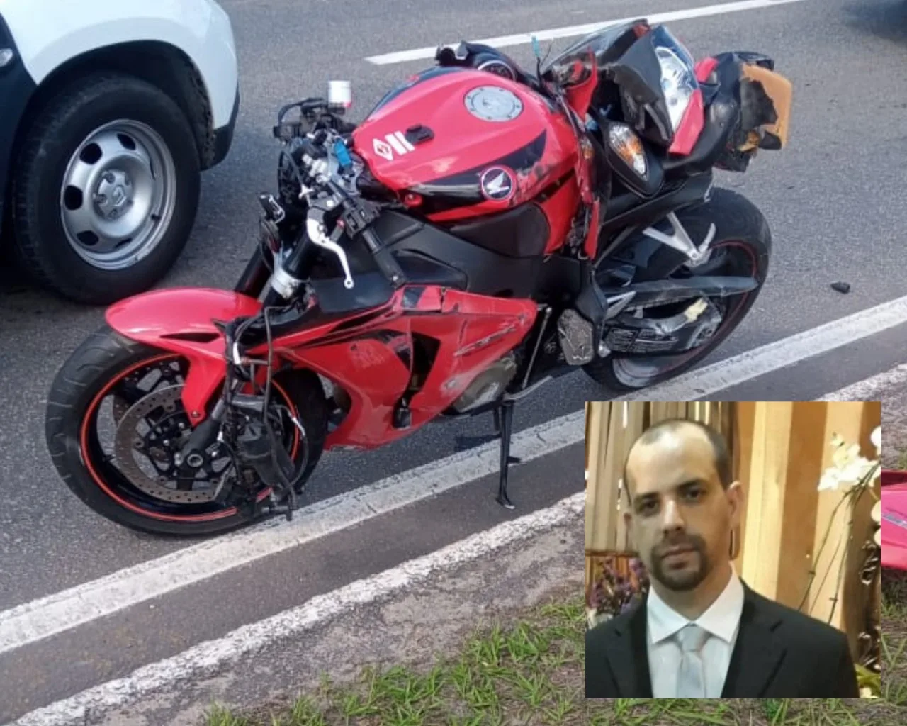 Homem que pilotava moto esportiva morre em grave acidente na Serra