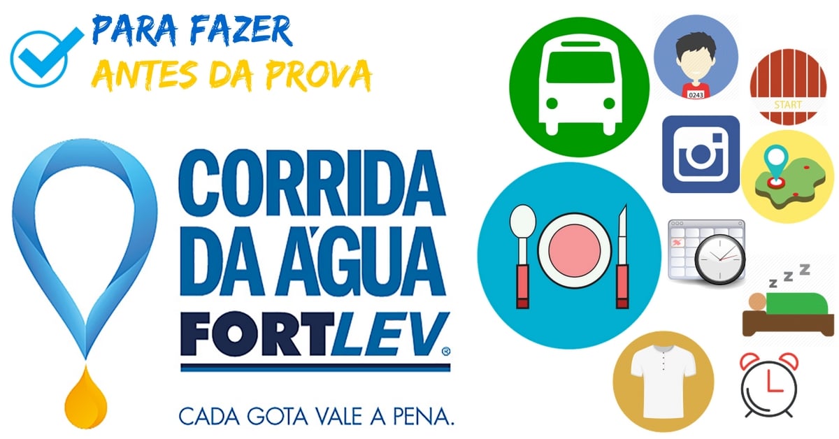 10 tarefas para fazer antes de ir para a Corrida da Água Fortlev!