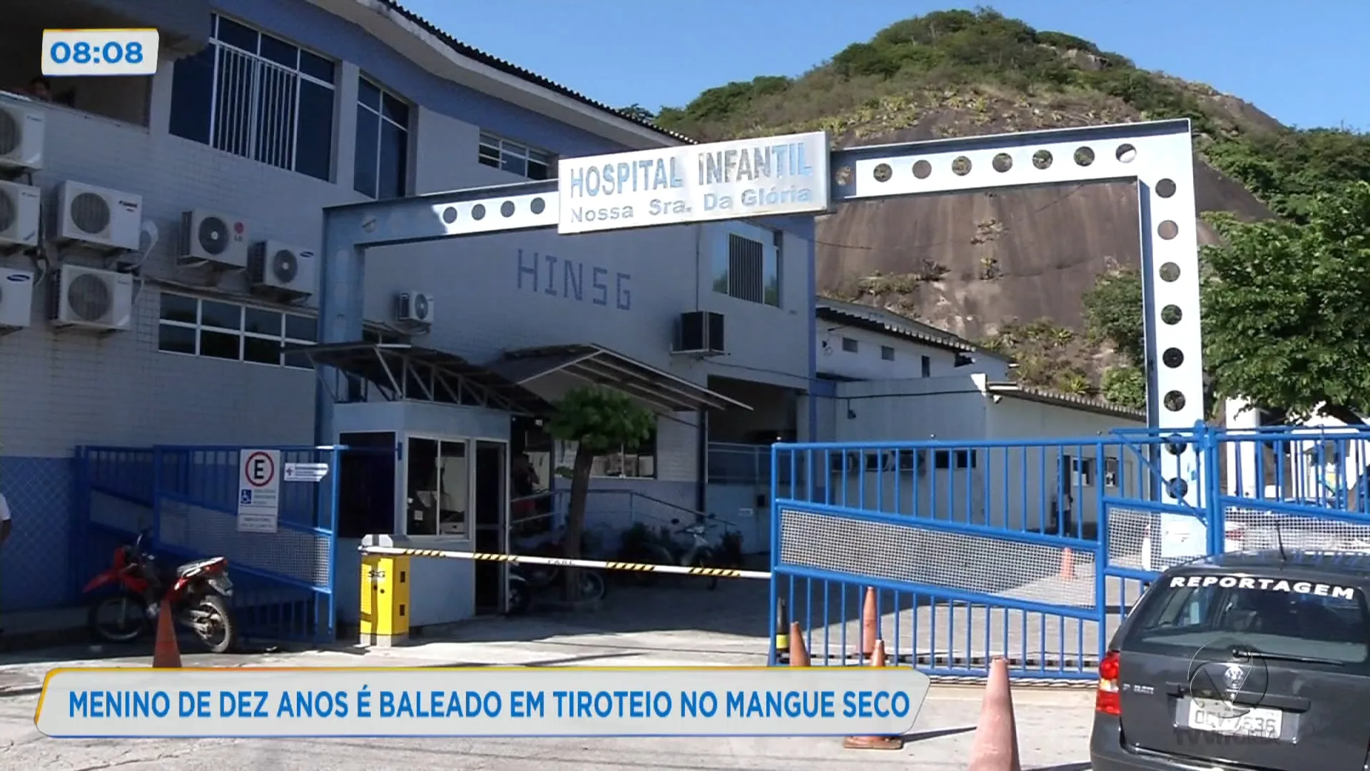 Menino de 10 anos é baleado em tiroteio no Mangue Seco