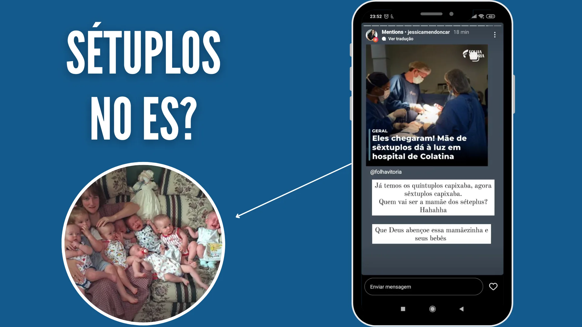 Após quíntuplos e sêxtuplos, ES deve ter sétuplos; entenda caso