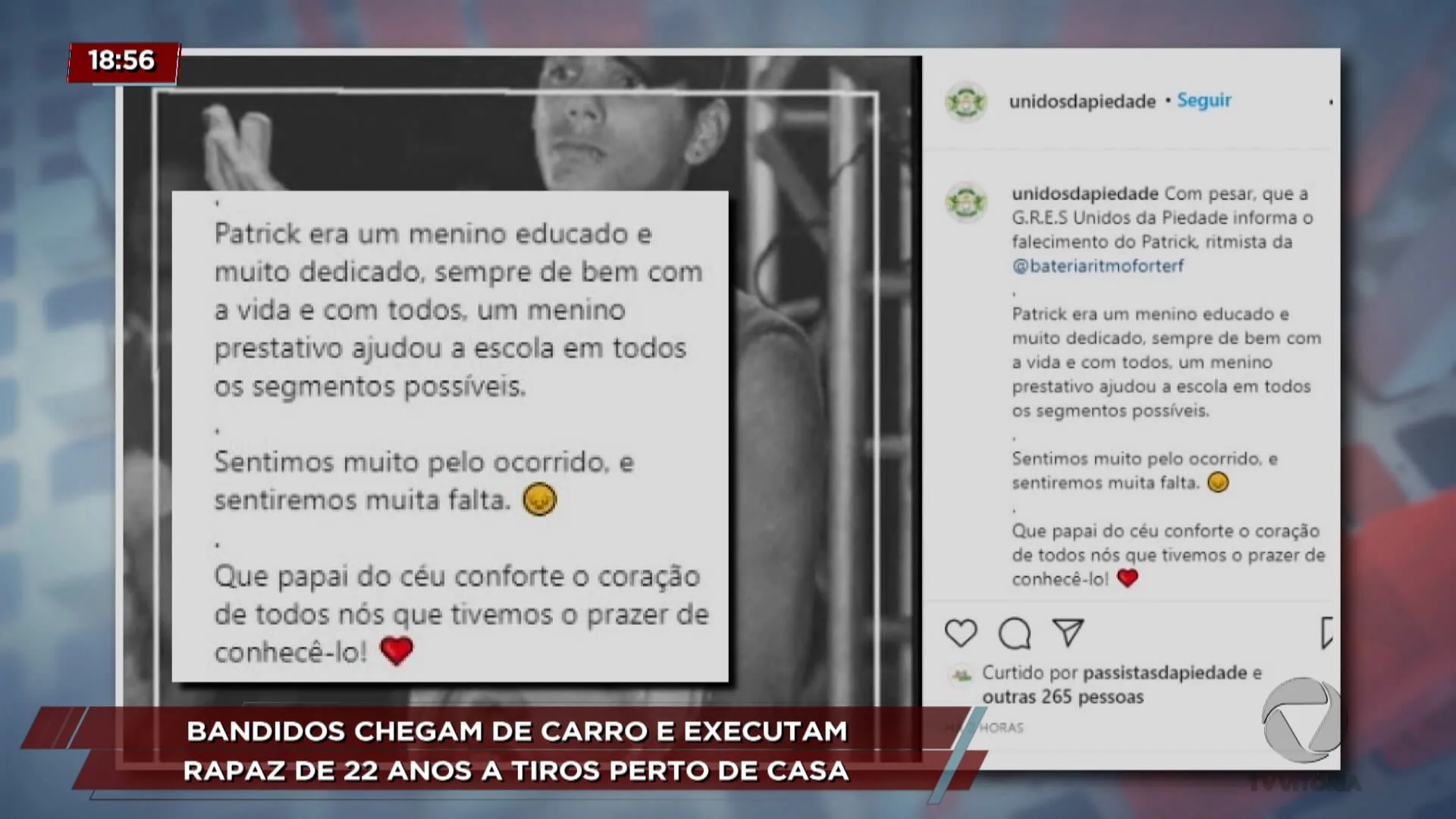 Bandidos chegam de carro e executam rapaz de 22 anos a tiros