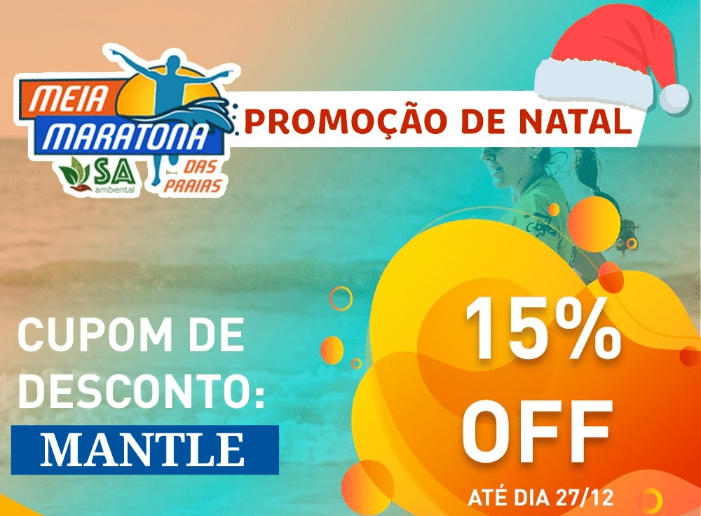 Meia Maratona das Praias traz desconto especial de Natal e kits alucinantes